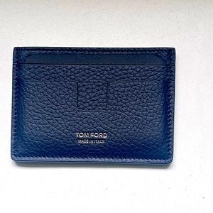 Brand New Tom Ford Men’s Blue Navy  T Line Card Holder